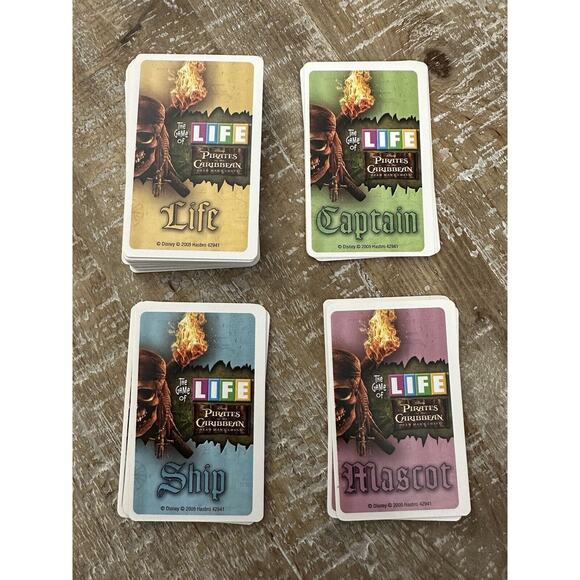 Game of Life Pirates of the Caribbean 2005 Dead Mans Chest Replacement Cards - Picture 1 of 9